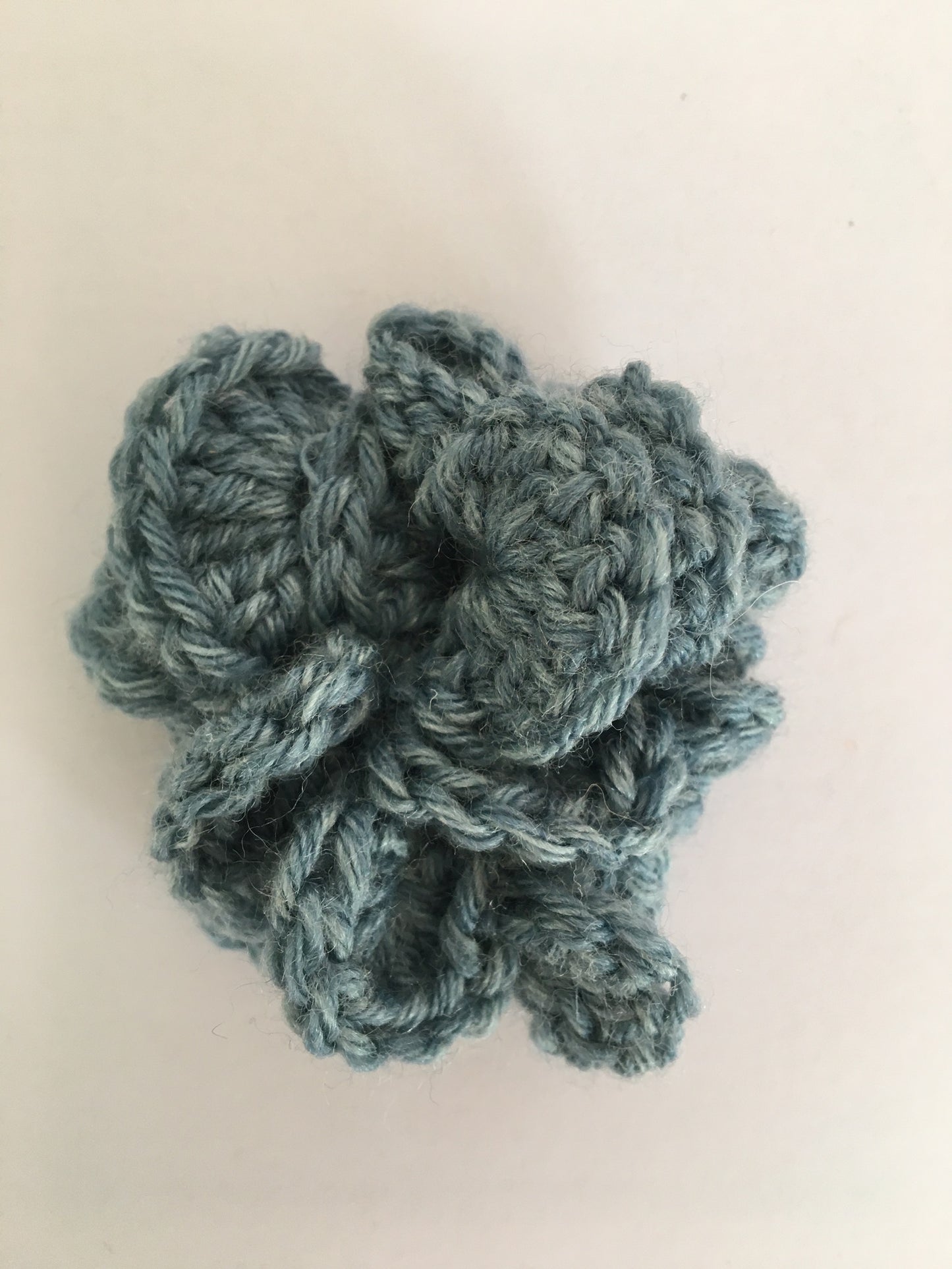 Knit Flower Hair Clips
