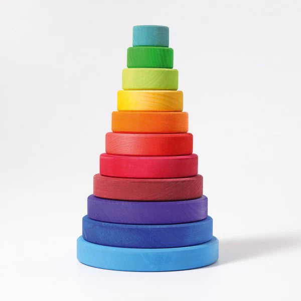 Grimm's Rainbow Conical Stacking Tower