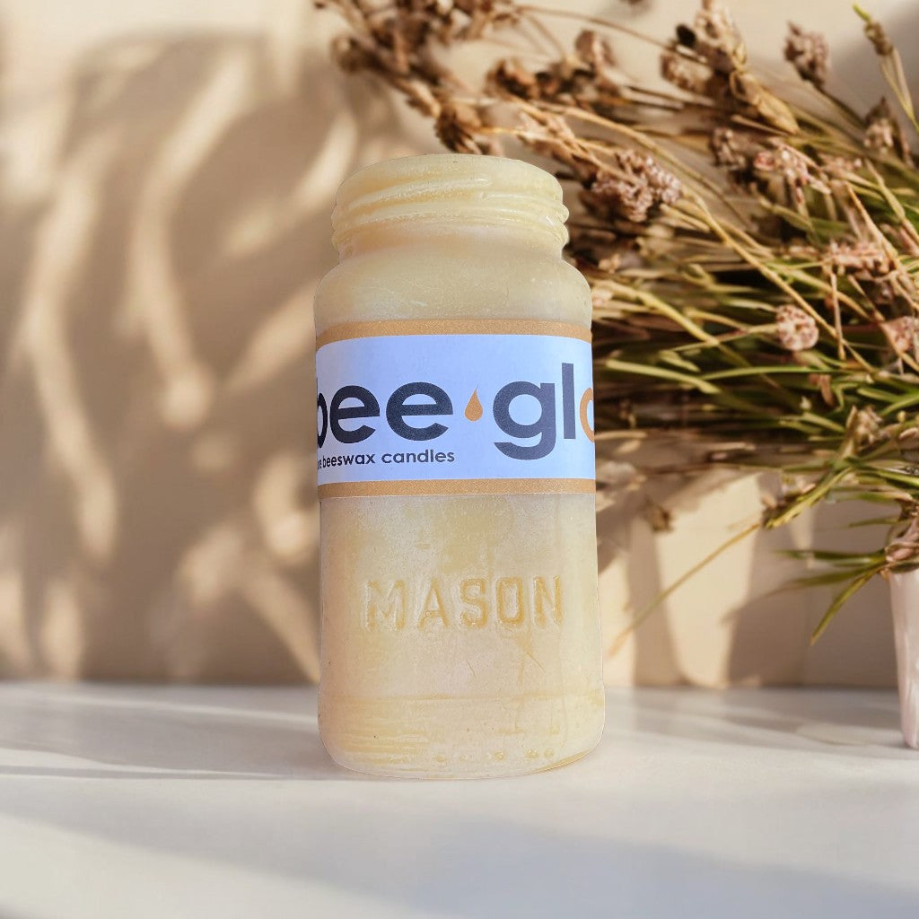 Bee glo Beeswax Candle - Mason