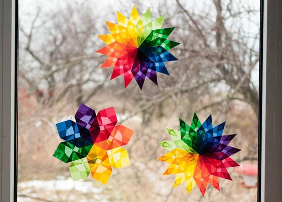 Kite Paper (window star transparency)