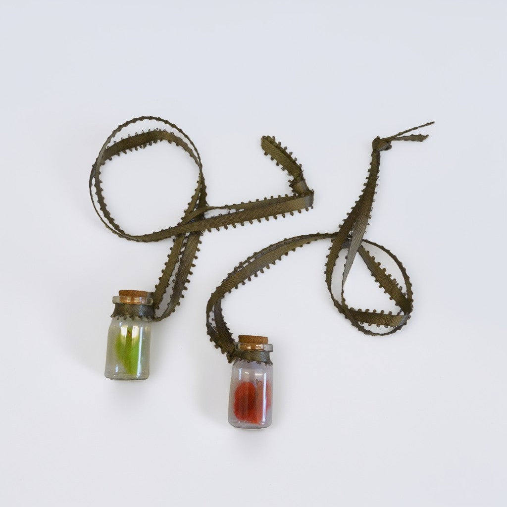 Bottled Butterfly or Mushroom Necklace