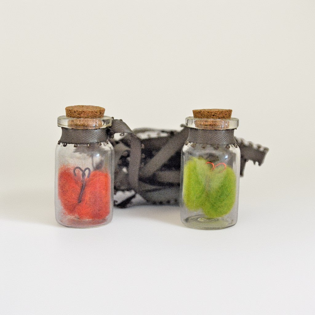 Bottled Butterfly or Mushroom Necklace
