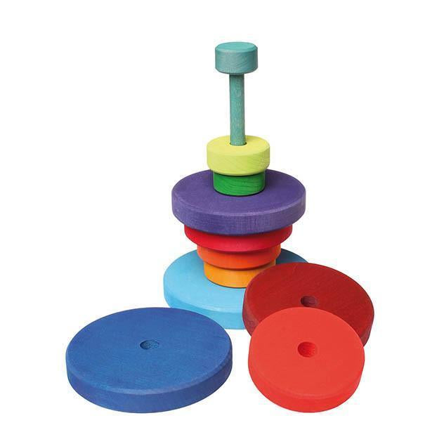 Grimm's Rainbow Conical Stacking Tower