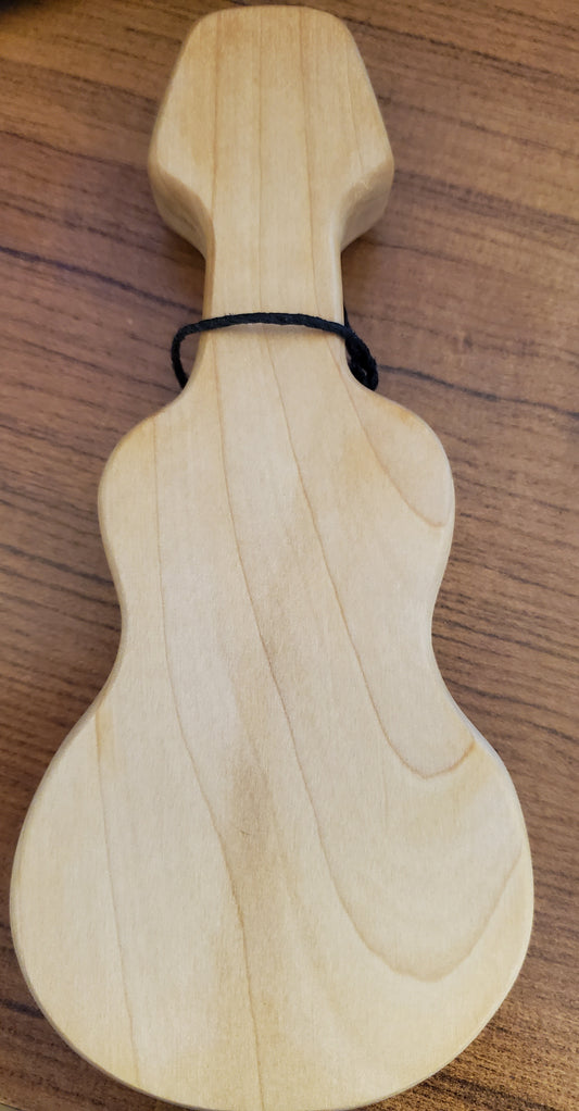 Wooden Guitar Baby Rattle