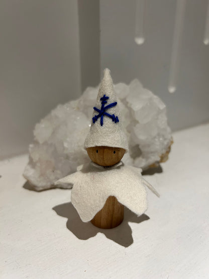 Snowflake Peg Doll