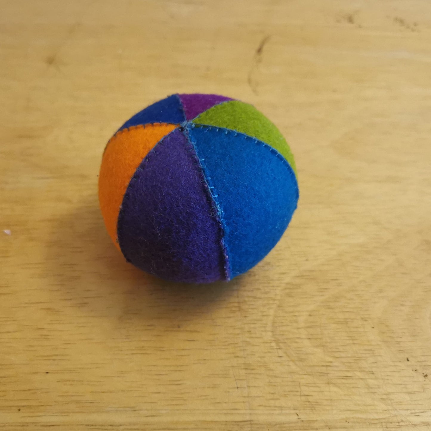Felted Rainbow Ball