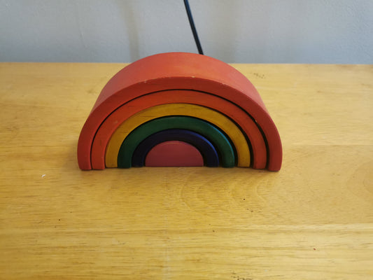 Grimm's wooden Rainbow stacker