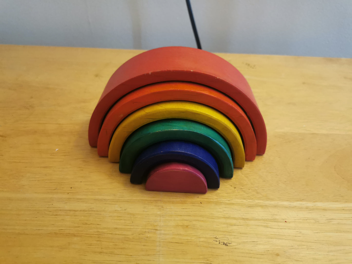 Grimm's wooden Rainbow stacker