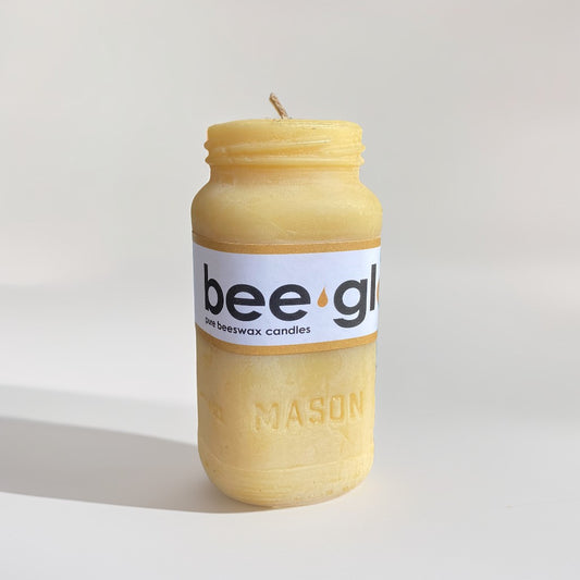 Bee glo Beeswax Candle - Mason