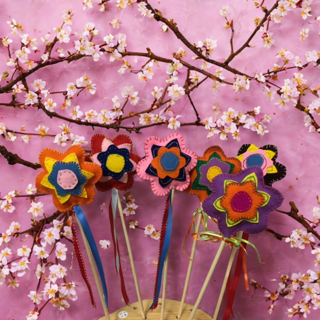 Handmade Felt Star Wands