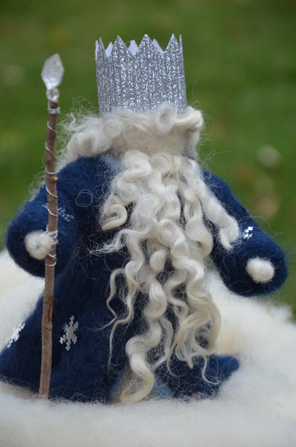 Needle Felted King Winter Workshop