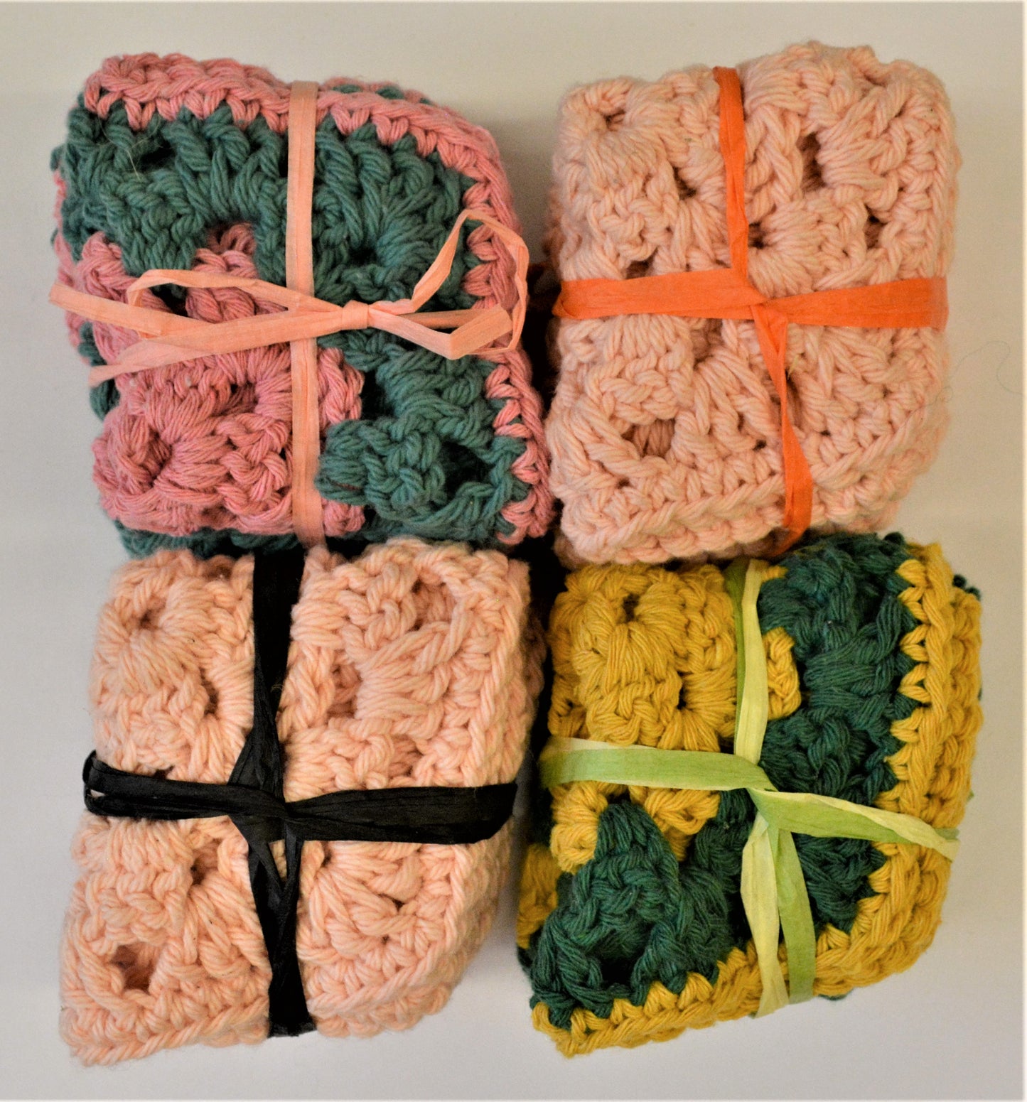 Crochet Dish Cloths, 2pc