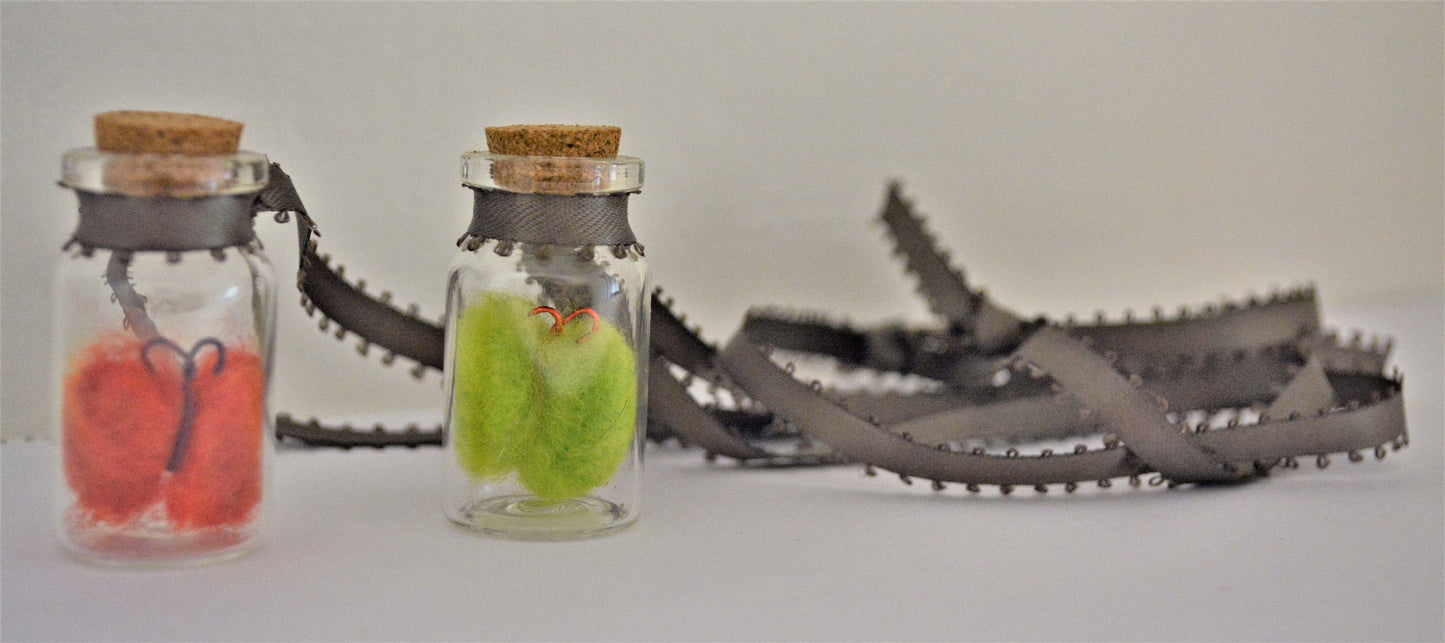Bottled Butterfly or Mushroom Necklace