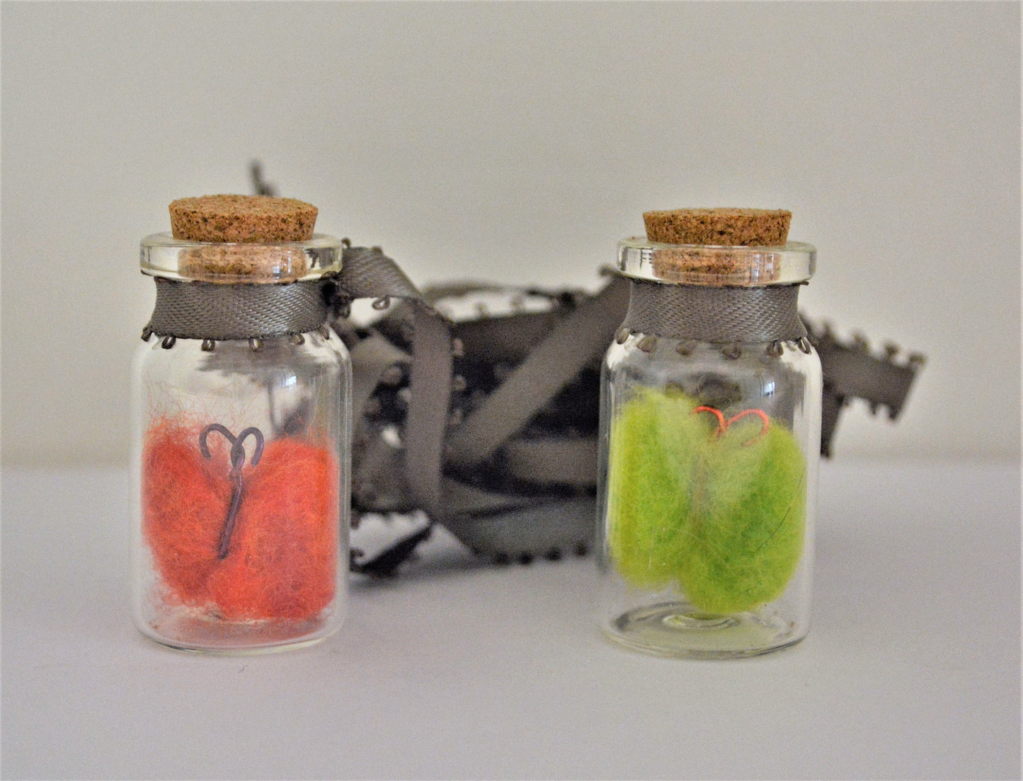 Bottled Butterfly or Mushroom Necklace