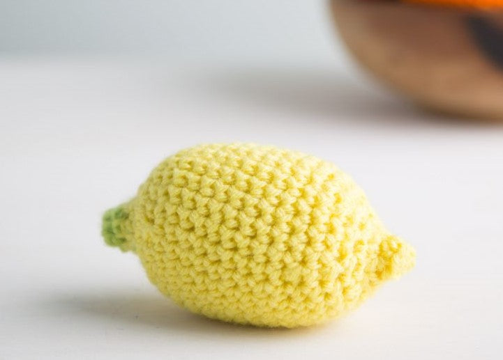 Crochet Food - Lemon