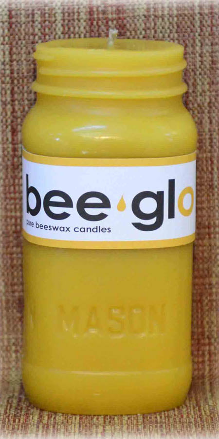 Bee glo Beeswax Candle - Mason