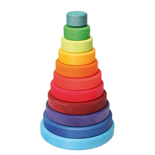 Grimm's Rainbow Conical Stacking Tower